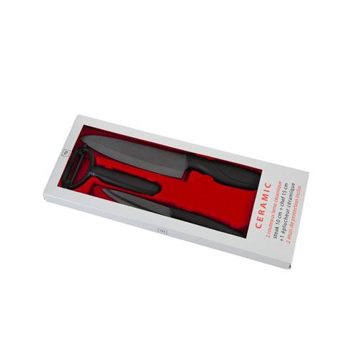 Box of 2 Ceramic Office and Chef Knives